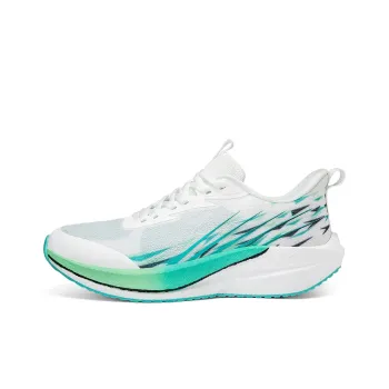 Speed Joy Run Cushioning Anti Slip And Wear Resistant Low Top Carbon Plate Casual Running Shoes Men's White Green