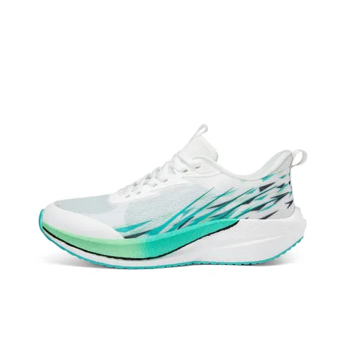 Speed Joy Run Cushioning Anti-Slip And Wear-Resistant Low-Top Carbon Plate Casual Running Shoes Men's White Green