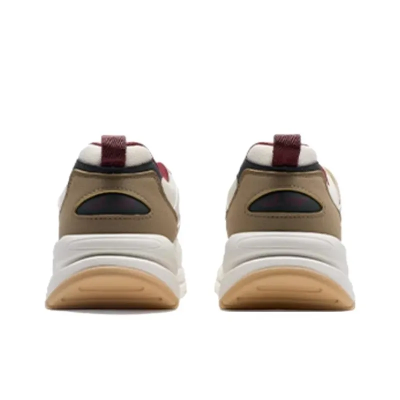 XTEP Wear Resistant Slip Resistant Low Top Casual Shoes Men's Beige Brown-3