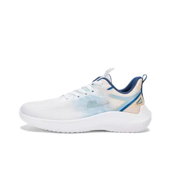 Warrior Breathable Cushioning Support Low Top Casual Running Shoes Men's White Blue Yellow