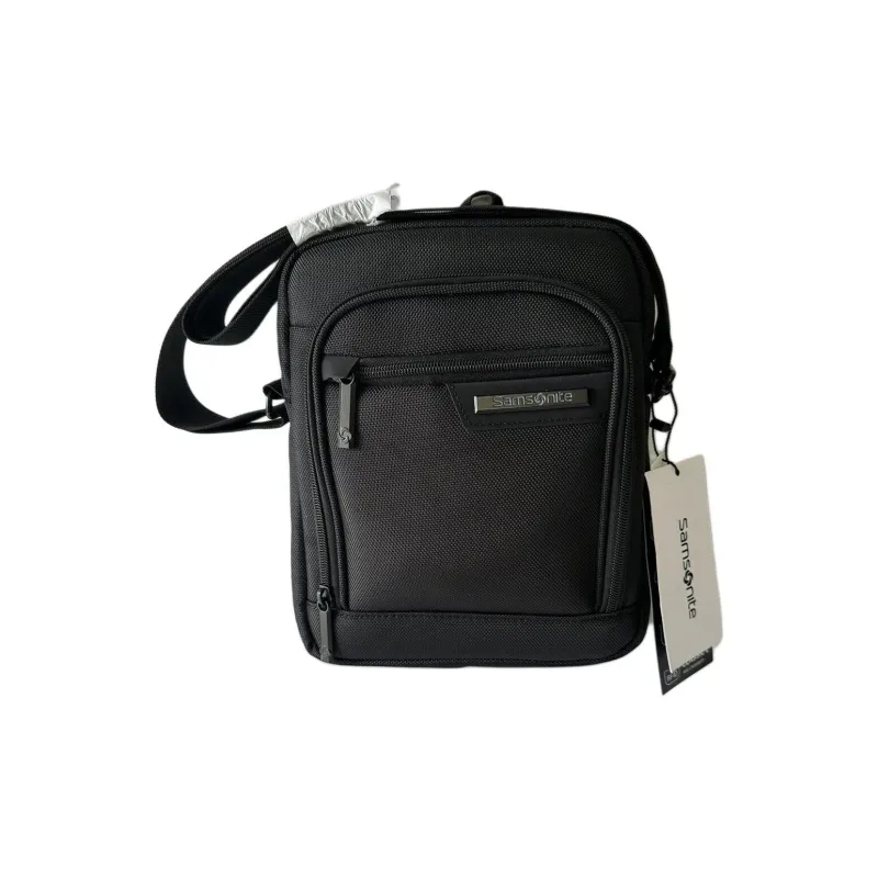 SAMSONITE Polyester Messenger Bag, Shoulder Bag, Crossbody Bag Men's Black-1