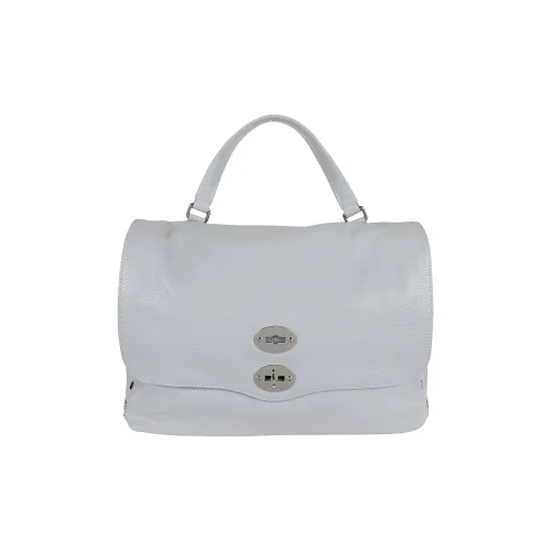 Zanellato Postina Cow Leather Shoulder Bag, Crossbody Bag, Handbag Medium Size Women's Cloud Gray