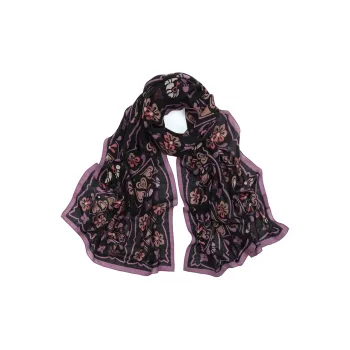 MARJAKURKI Sheep Wool, Cashmere Knit Scarf Frozen Dew Unisex