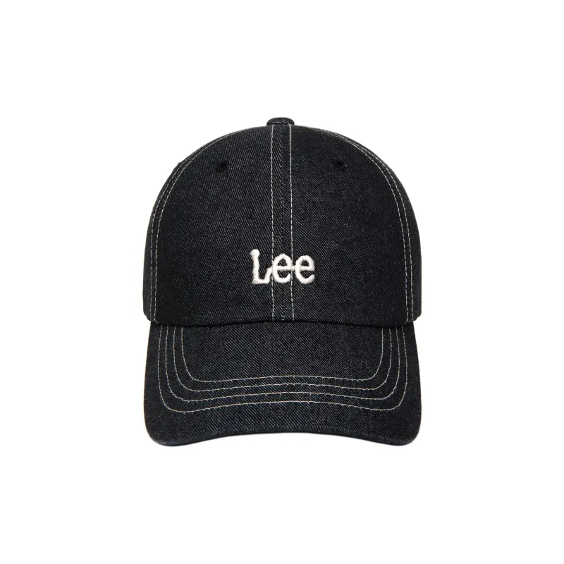 Lee Cotton Fabric Baseball Caps Unisex Black-1