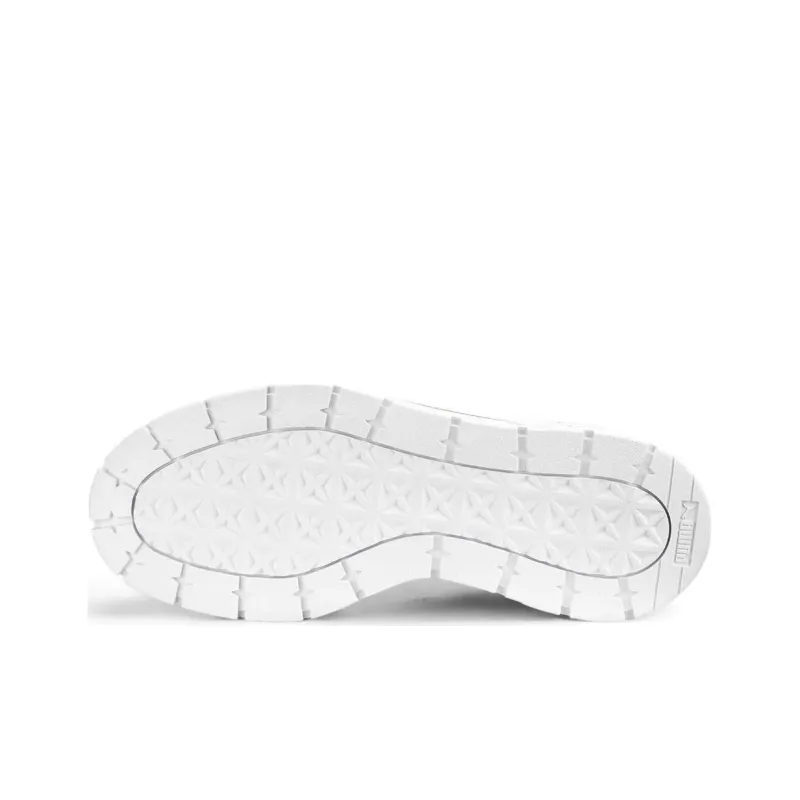 PUMA Maze Anti Slip Wear Resistant Low Top Skateboard Shoes Women's White-4
