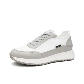 SAINT ANGELO Low Top Casual Shoes Men's White Gray