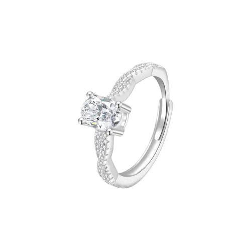 Lao Feng Xiang S925 Silver Rings Women's
