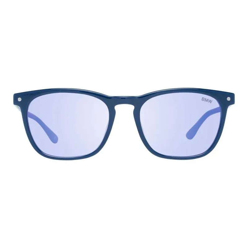 BMW Plastic Square Sunglasses Men's Blue-2