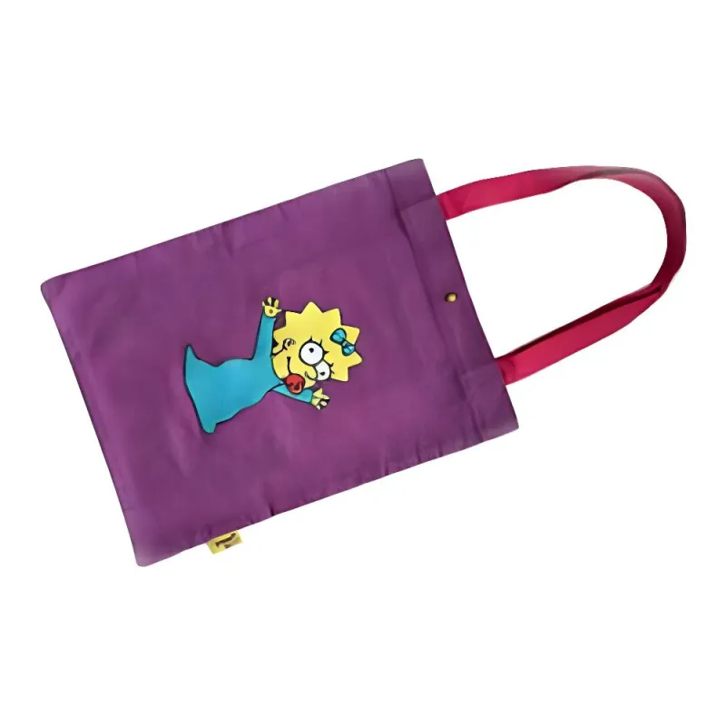 Disney X The Simpsons Cotton Handbag Unisex Purple-2