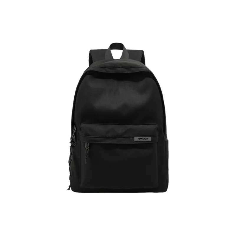 Tonlion Nylon Backpack Large Size Unisex White/Black-5