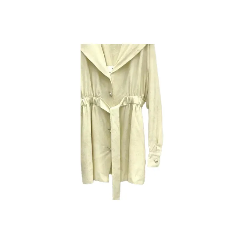 CHANEL SS23 23S Long-Sleeved Dresses Women's Light Yellow-1