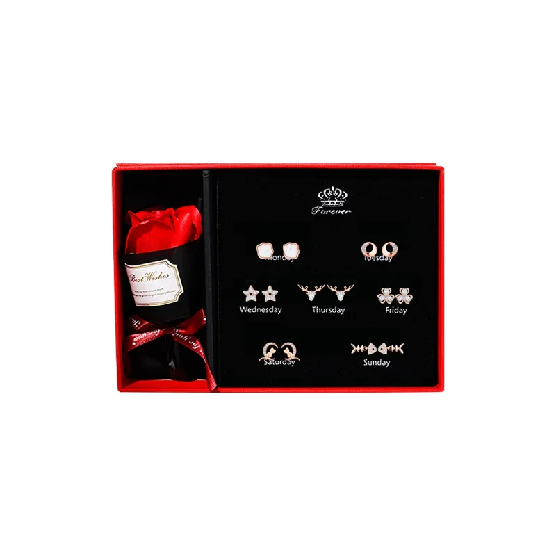 OWNCOOL 925 Sterling Silver Stud Earrings, Gift Box Set Women's-0