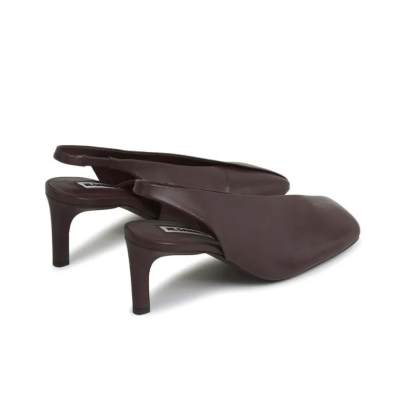 JIL SANDER Slim Heel High Heels 7cm Women's Brown-3