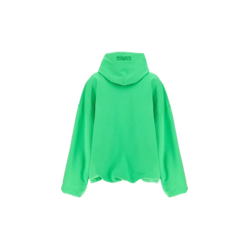 Vetements Oval Logo Printed Drawstring Hoodie-1