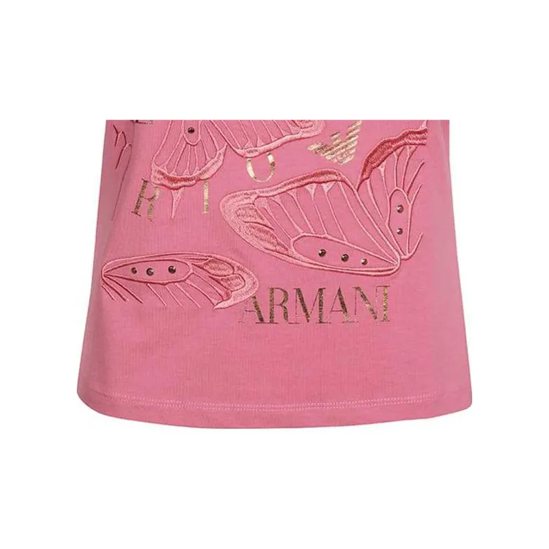 EMPORIO ARMANI EA7 T Shirts Women's Pink-4