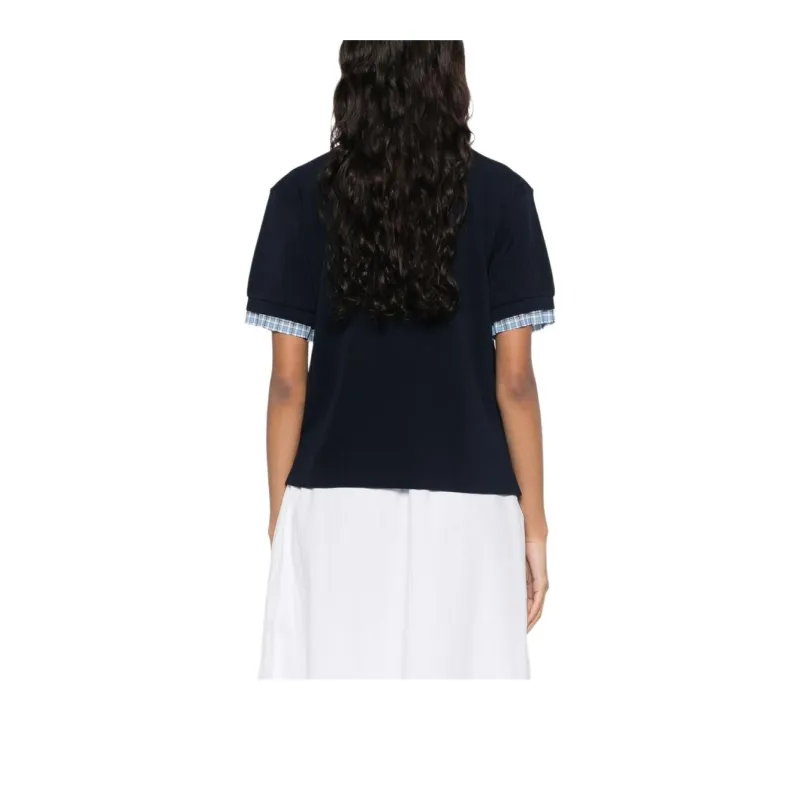 MIU MIU Layered effect Polo Shirt-2