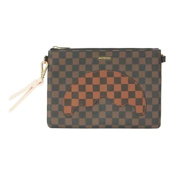SPRAYGROUND PVC Clutch Regular Unisex Brown