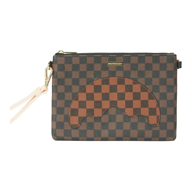 SPRAYGROUND PVC Clutch Regular Unisex Brown-0