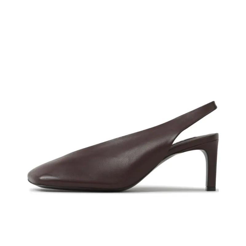 JIL SANDER Slim Heel High Heels 7cm Women's Brown-0
