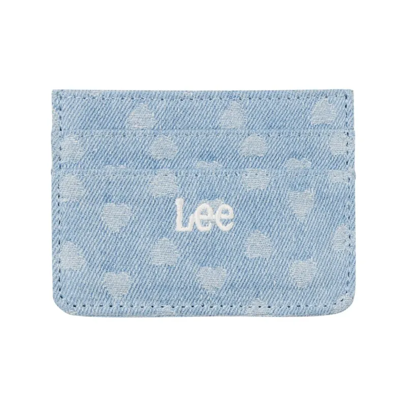 Lee Cotton Card Holder Medium Size Unisex Light Blue-0