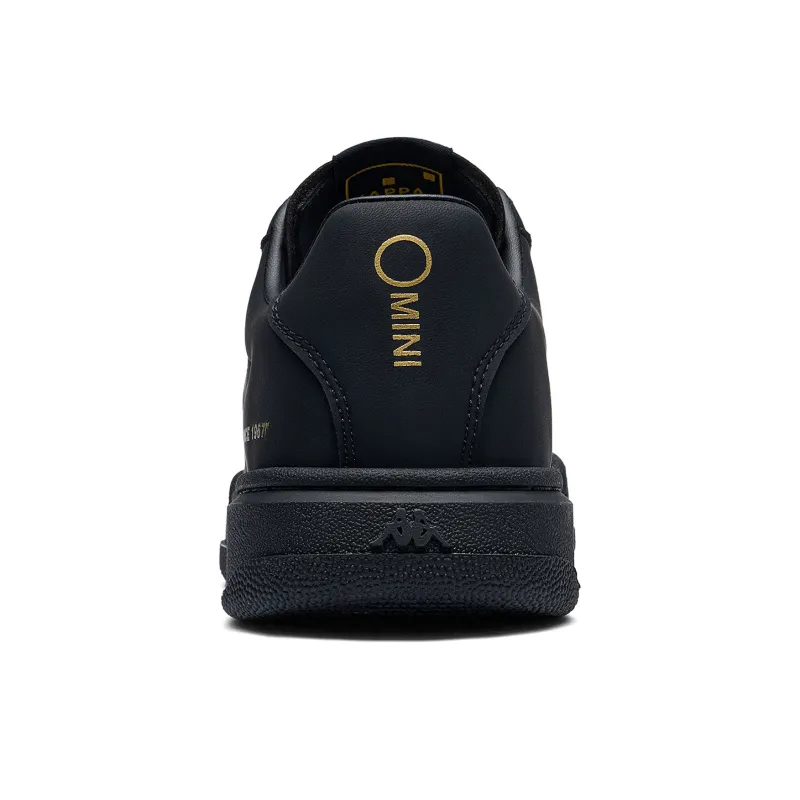 Kappa Back to Back Anti Slip Wear Resistant Low Top Skateboard Shoes Unisex Black-4