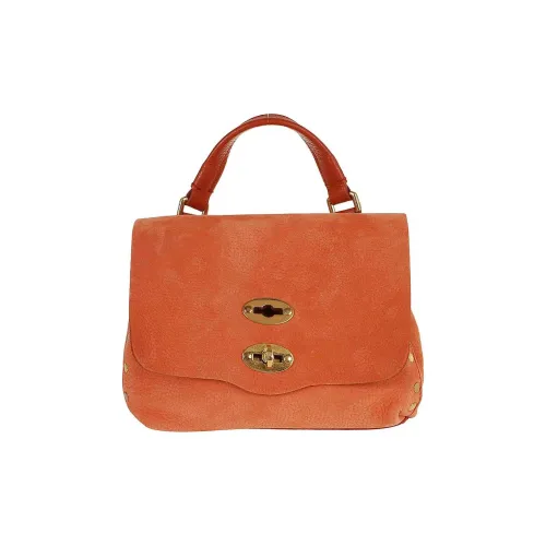 Zanellato Postina Calfskin Shoulder Bag Crossbody Bag Handbag Women's Orange