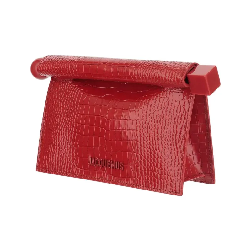 Jacquemus Leather Clutch Women's Red-1