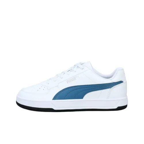 PUMA Caven 2.0 Anti Slip Wear Resistant Low Top Skateboard Shoes Men's White Blue