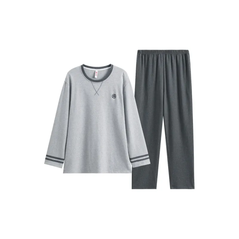 FENTENG Pajama Set Men's Light Gray-0