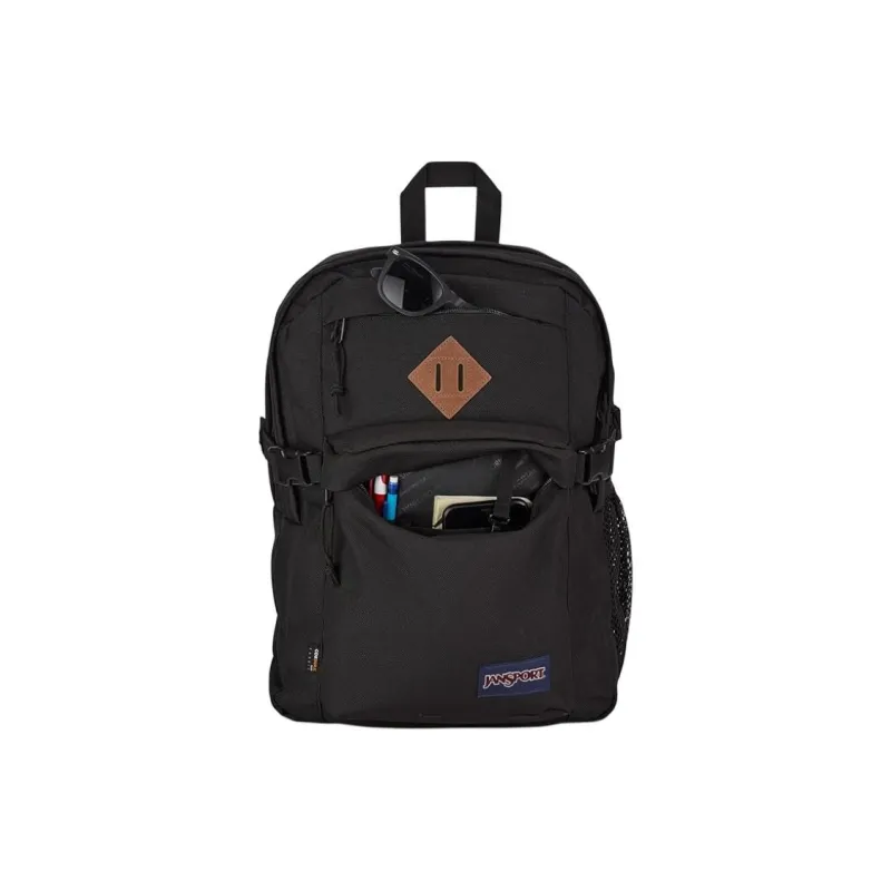 JanSport Suede Laptop Backpack Unisex Black-2