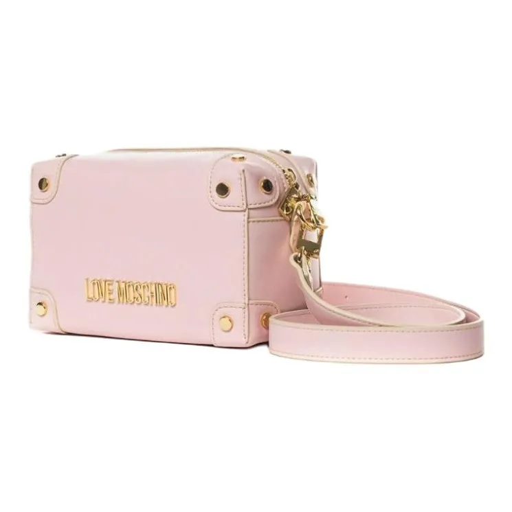 LOVE MOSCHINO Polyurethane Shoulder Bag Crossbody Bag Women's Pink-1