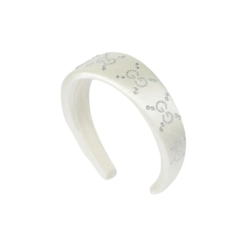 GUCCI Crystal Headbands Kids' White-1