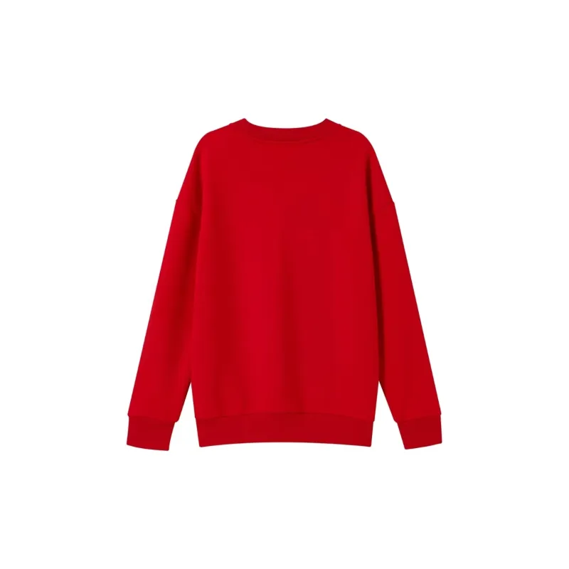 Flowers In Water Sweatshirt Women's Red-1