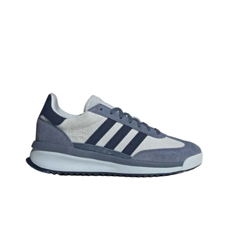 Adidas Originals SL 72 Anti Slip Wear Resistant Low Top Casual Running Shoes Unisex Blue White-1