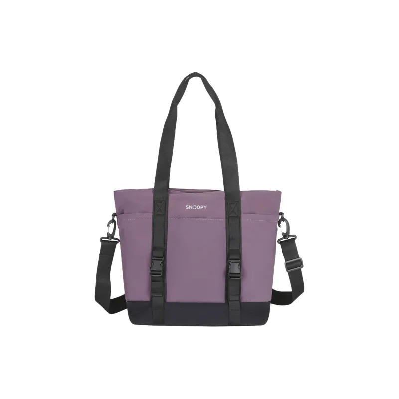 SNOOPY Polyester Shoulder Bag Medium Size Unisex Lavender-0