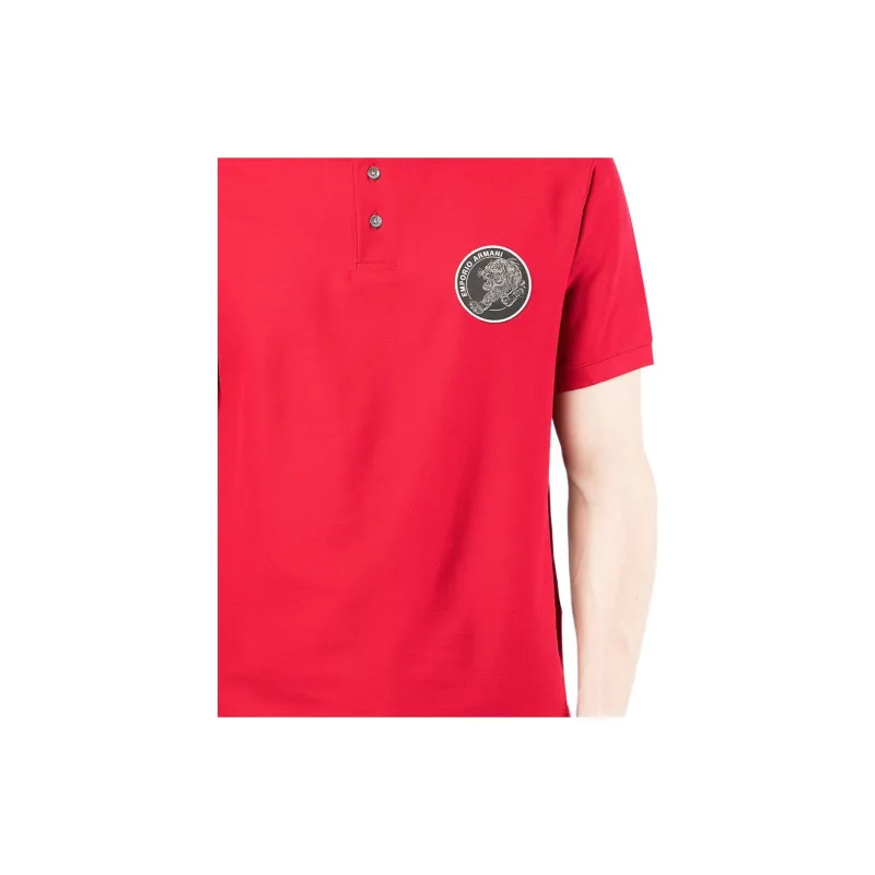 EMPORIO ARMANI Polo Shirts Men Red-4