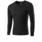 Crew Neck Unlined Clothing (Black) 100% cotton Antibacterial/Brushed Soft