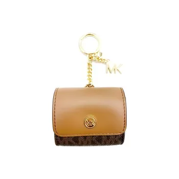MICHAEL KORS Jet Set Travel Leather AirPod Pro Protective Case Earphone Case Unisex Yellow Brown & Dark Brown