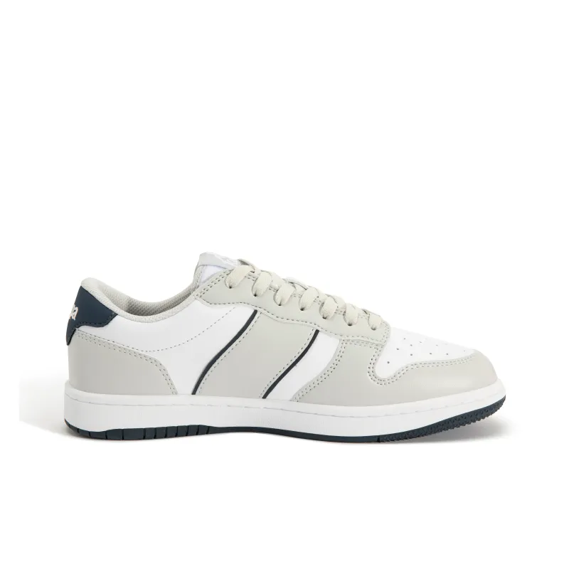 Kappa Good Luck Slip Resistant, Abrasion Resistant, Breathable, Height Increasing Low Top Skateboard Shoes Unisex Gray-1