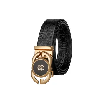 Jaylen Oos Top Grain Cow Leather Leather Belts Men's Width  3.5cm
