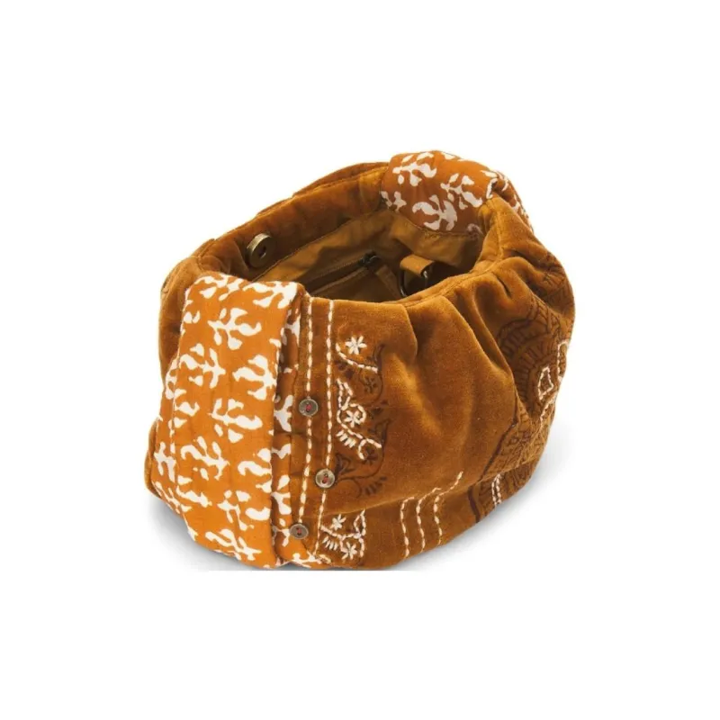 FREE PEOPLE Velour One Shoulder Handbags Small Size Women's Orange-3