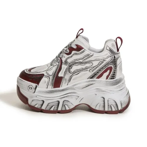 Milan Love Song Cushioned Wear Resistant Height Increasing Low Top Chunky Sneakers Women's