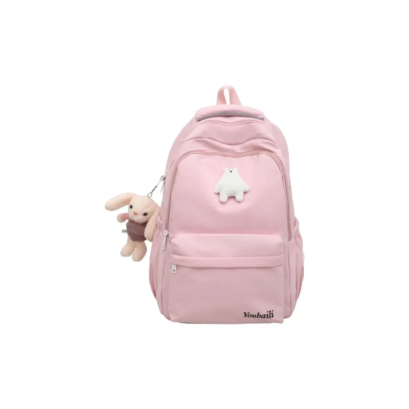 GOBLIN SHARKS 1759 Nylon Backpack Regular Unisex Khaki/Black/Red/White/Pink-19
