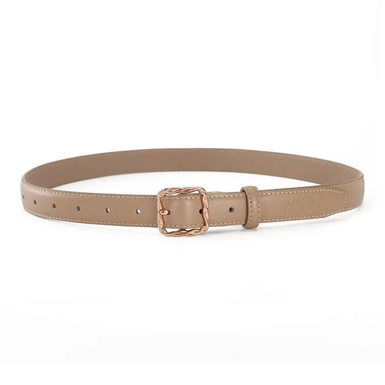 AOKANG Split Cow Leather Belts Women's Width 2.3CM-12
