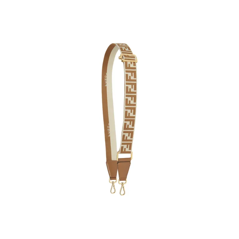 FENDI Cotton Bag Strap Women's Beige-0