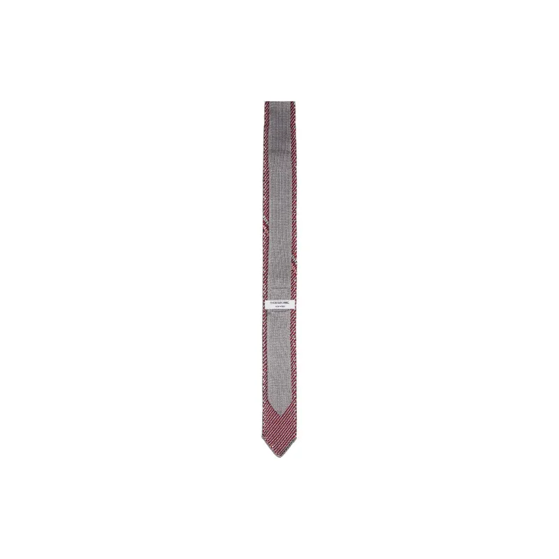 THOM BROWNE· Silk Ties Men's Gray-1