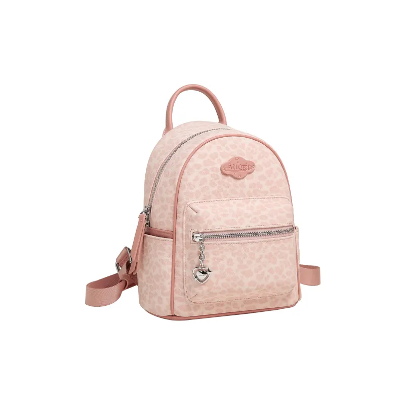 AILUXI Synthetic Leather Backpack Women's Sweetheart Pink-2
