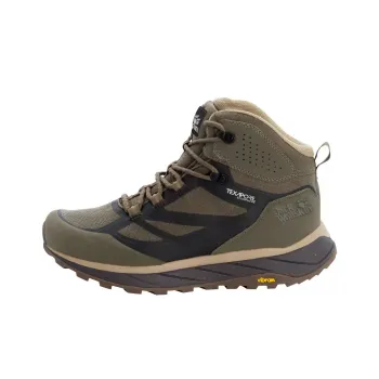 Jack Wolfskin Terraventure Anti Slip Wear Resistant High Top Hiking Shoes Men's Brown