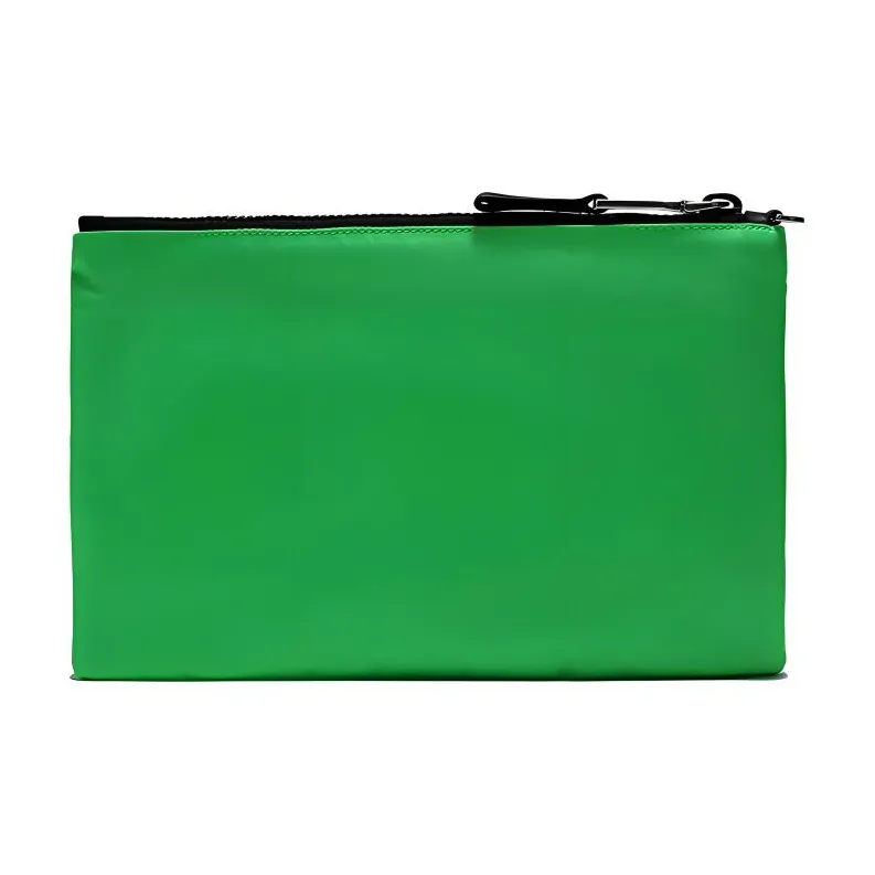 PRADA Fabric Clutch Small Size Men's Neon Green-2