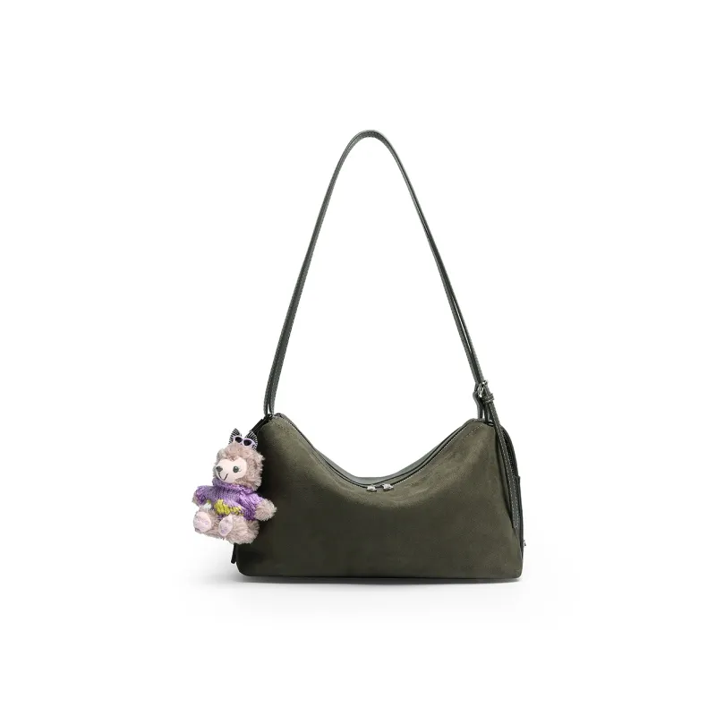 Mulinsen Polyurethane Crossbody Bag Shoulder Bag Women's Purple/Dark Green-8